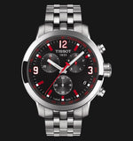 Buy Shop Tissot PRC 200 Asian Games Special Edition Black Dial Silver Steel Strap Watch For Men - T055.417.11.057.01 USA Online