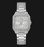 Buy Shop Guess Deco Multifunction Quartz Silver Dial Silver Steel Strap Watch For Women - GW0472L1 USA Online