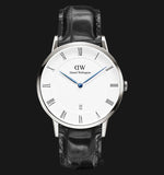 Buy Shop Daniel Wellington Dapper Reading White Dial Black Leather Strap Watch For Men - DW00100108 USA Online