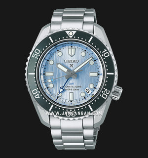 Buy Shop Seiko Prospex Limited Edition Automatic GMT Glacier Blue Dial Silver Steel Strap Watch For Men - SPB385J1 USA Online