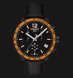 Buy Shop Tissot T Sport Quickster Chronograph Black Dial Black Rubber Strap Watch For Men - T095.417.36.057.01 USA Online