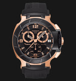Buy Shop Tissot T Race Chronograph Automatic Black Dial Black Rubber Strap Watch for Men - T048.417.27.057.06 USA Online