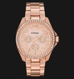 Buy Shop Fossil Cecile Rose Gold Dial Rose Gold Steel Strap Watch for Women - AM4483 USA Online