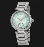 Buy Shop Michael Kors Skylar Quartz Blue Dial Silver Steel Strap Watch For Women - MK5988 USA Online