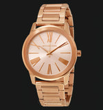 Buy Shop Michael Kors Hartman Rose Gold Dial Rose Gold Steel Strap Watch For Women - MK3491 USA Online