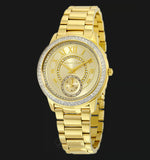 Buy Shop Michael Kors Madelyn Quartz Gold Dial Gold Steel Strap Watch For Women - MK6287 USA Online