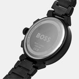 Buy Shop Hugo Boss One Chronograph Black Dial Black Steel Strap Watch For Men - 1514001 USA Online