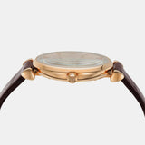 Buy Shop Emporio Armani Classic Quartz Pink Dial Brown Leather Strap Watch For Women - AR1911 USA Online