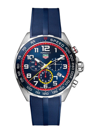 Buy Shop Tag Heuer Formula 1 Red Bull Racing Chronograph Blue Dial Blue Rubber Strap Watch for Men - CAZ101AL.FT8052 USA Online