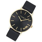 Buy Shop Coach Perry Black Dial Black Leather Strap Watch for Women - 14503333-C USA Online