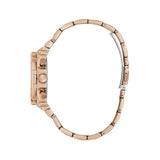 Guess Fusion Chronograph Rose Gold Dial Rose Gold Steel Strap Watch for Women - GW0552L3