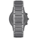 Emporio Armani Renato Chronograph Quartz Blue Dial Grey Steel Strap Watch For Men - AR2505