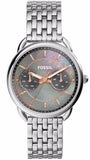 Buy Shop Fossil Tailor Mother of Pearl Black Dial Silver Steel Strap Watch for Women - ES3911 USA Online