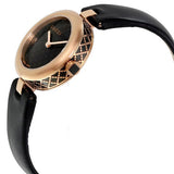 Buy Shop Gucci Diamantissima Quartz Black Dial Black Leather Strap Watch for Women - YA141501 USA Online