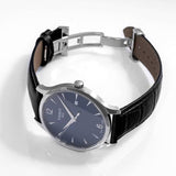 Buy Shop Tissot T Classic Tradition Blue Dial Black Leather Strap Watch For Men - T063.610.16.047.00 USA Online
