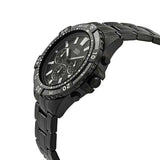 Buy Shop Fossil Garrett Chronograph Black Dial Black Steel Strap Watch for Men - FS5773 USA Online