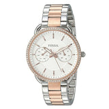 Buy Shop Fossil Tailor White Dial Two Tone Steel Strap Watch for Women - ES4396 USA Online