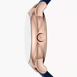 Buy Shop Emporio Armani Meccanico Automatic Blue Dial Blue Leather Strap Watch For Men - AR60050 USA Online