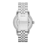 Buy Shop Fossil Townsman Automatic Skeleton Silver Dial Silver Steel Strap Watch for Men - ME3044 USA Online