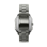 Buy Shop Fossil Inscription Multifunction Silver Dial Grey Steel Strap Watch for Men - BQ2657 USA Online