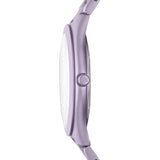 Buy Shop Michael Kors Slim Runway Quartz Purple Dial Purple Steel Strap Watch For Women - MK4540 USA Online