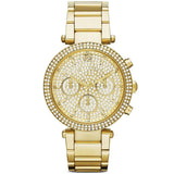 Buy Shop Michael Kors Parker Gold Dial Gold Steel Strap Watch for Women - MK5856 USA Online