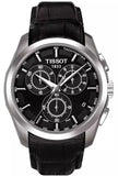 Buy Shop Tissot T Classic Couturier Chronograph Black Dial Black Leather Strap Watch For Men - T035.617.16.051.00 USA Online
