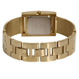 Buy Shop Guess Nouveau Diamonds Gold Dial Gold Mesh Bracelet Watch for Women - W0127L2 USA Online