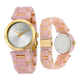 Buy Shop Michael Kors Delray Rose Gold Dial Pink Steel Strap Watch for Women - MK4316 USA Online