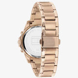 Tommy Hilfiger Haven Chronograph Rose Gold Dial Rose Gold Steel Strap Watch For Women - 1782197