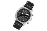 Buy Shop Hugo Boss Aero Chronograph Black Dial Black Leather Strap Watch for Men - 1513770 USA Online
