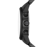 Buy Shop Michael Kors Hutton Chronograph Black Dial Black Steel Strap Watch For Men - MK9089 USA Online