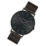 Coach Charles Black Dial Black Mesh Bracelet Watch for Men - 14602148