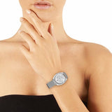 Buy Shop Tommy Hilfiger Mia Silver Dial Silver Mesh Bracelet Watch for Men - 1781628 USA Online