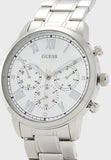 Buy Shop Guess Hendrix Silver Dial Silver Steel Strap Watch for Men - GW0066G1 USA Online