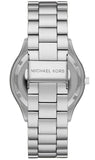 Buy Shop Michael Kors Slim Runway Silver Dial Silver Steel Strap Watch For Women - MK4502 USA Online