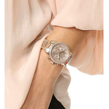 Buy Shop Michael Kors Ritz Chronograph Rose Dial Two Tone Steel Strap Watch for Women - MK6475 USA Online