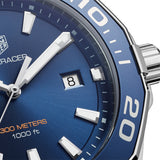 Buy Shop Tag Heuer Aquaracer Blue Dial Silver Steel Strap Watch for Men - WAY101C.BA0746 USA Online