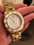 Buy Shop Marc Jacobs Blade White Dial Gold Steel Strap Watch for Women - MBM3050 USA Online