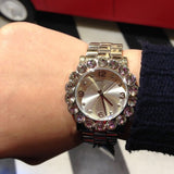 Buy Shop Marc Jacobs Amy Silver Dial Silver Steel Strap Watch for Women - MBM3222 USA Online