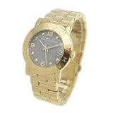 Buy Shop Marc Jacobs Amy Black Dial Gold Steel Strap Watch for Women - MBM3273 USA Online