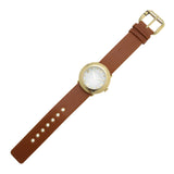 Buy Shop Marc Jacobs Amy White Dial Brown Leather Strap Watch for Women - MBM8574 USA Online
