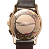 Buy Shop Emporio Armani Chronograph Brown Dial Brown Leather Strap Watch For Men - AR1701 USA Online