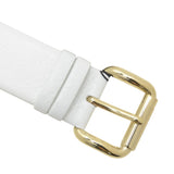 Buy Shop Marc Jacobs Amy White Dial White Leather Strap Watch for Women - MBM1150 USA Online