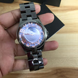 Buy Shop Marc Jacobs Henry Skeleton Black Dial Black Steel Strap Watch for Women - MBM3254 USA Online
