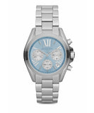 Buy Shop Michael Kors Bradshaw Chronograph Blue Dial Silver Steel Strap Watch For Women - MK6098 USA Online