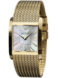 Buy Shop Emporio Armani Mother of Pearl Dial Gold Mesh Bracelet Watch For Men - AR2016 USA Online
