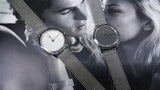 Buy Shop Calvin Klein Minimal Grey Dial Silver Mesh Bracelet Watch for Women - K3M2312X USA Online