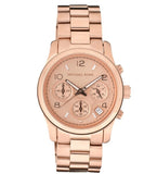 Buy Shop Michael Kors Runway Rose Gold Dial Rose Gold Steel Strap Watch for Women - MK5128 USA Online
