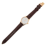 Mido Baroncelli III Automatic White Dial Brown Leather Strap Watch For Women - M7600.3.26.8